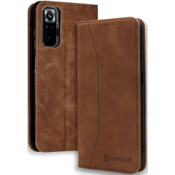 Bodycell Θήκη - Πορτοφόλι Xiaomi Redmi Note 10 Pro - Brown (5206015063190)