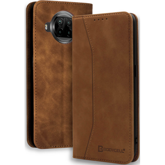 Bodycell Θήκη - Πορτοφόλι Xiaomi Mi 10T Lite - Brown (5206015063220)