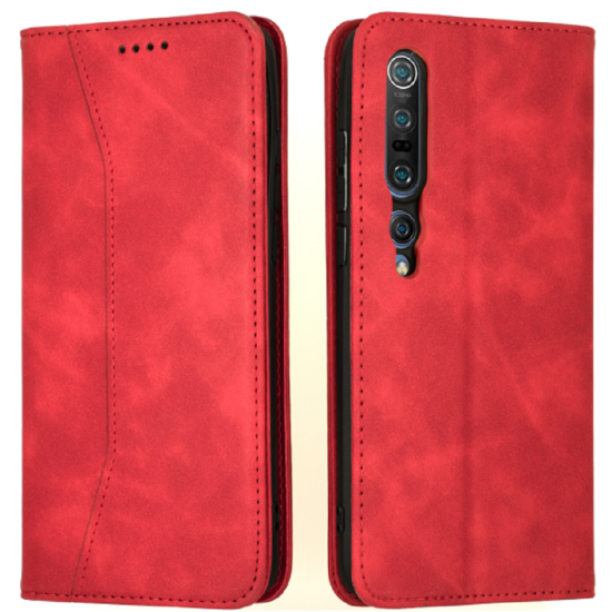 Bodycell Θήκη - Πορτοφόλι Xiaomi Mi 10 / Mi 10 Pro - Red (5206015059780)
