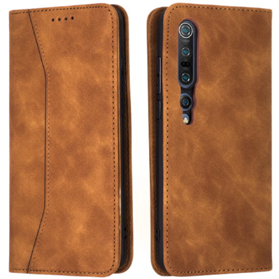 Bodycell Θήκη - Πορτοφόλι Xiaomi Mi 10 / Mi 10 Pro - Brown (5206015059797)
