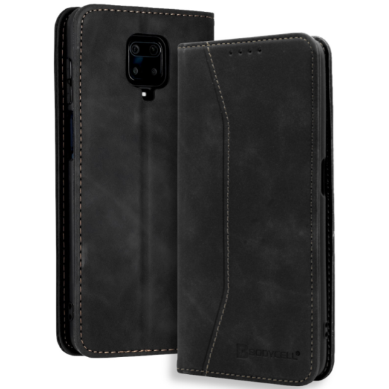 Bodycell Θήκη - Πορτοφόλι Xiaomi Redmi Note 9S / 9 Pro / 9 Pro Max - Black (5206015059728)