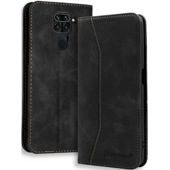 Bodycell Θήκη - Πορτοφόλι Xiaomi Redmi Note 9 - Black (5206015059674)