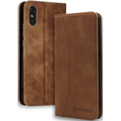 Bodycell Θήκη - Πορτοφόλι Xiaomi Redmi 9A / 9AT / 9i - Brown (5206015059322)