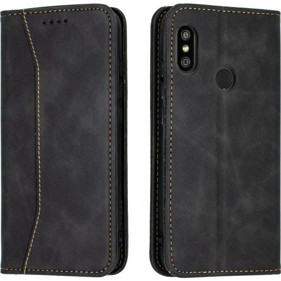 Bodycell Θήκη - Πορτοφόλι Xiaomi Mi A2 Lite / Redmi 6 Pro - Black (5206015059001)