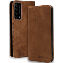 Bodycell Θήκη - Πορτοφόλι Huawei P Smart 2021 - Brown (5206015060144)
