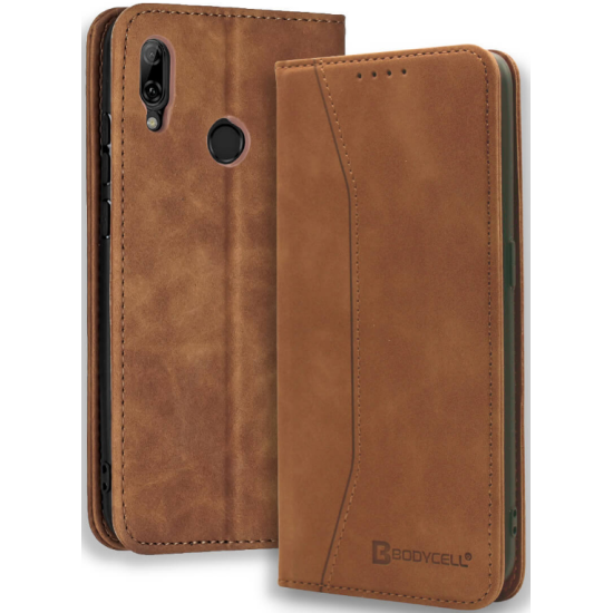 Bodycell Θήκη - Πορτοφόλι Huawei P Smart 2019 / Honor 10 Lite - Brown (5206015060045)