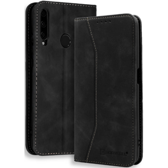 Bodycell Θήκη - Πορτοφόλι Huawei P40 Lite E - Black (5206015060472)