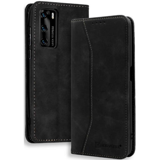 Bodycell Θήκη - Πορτοφόλι Huawei P40 - Black (5206015060373)
