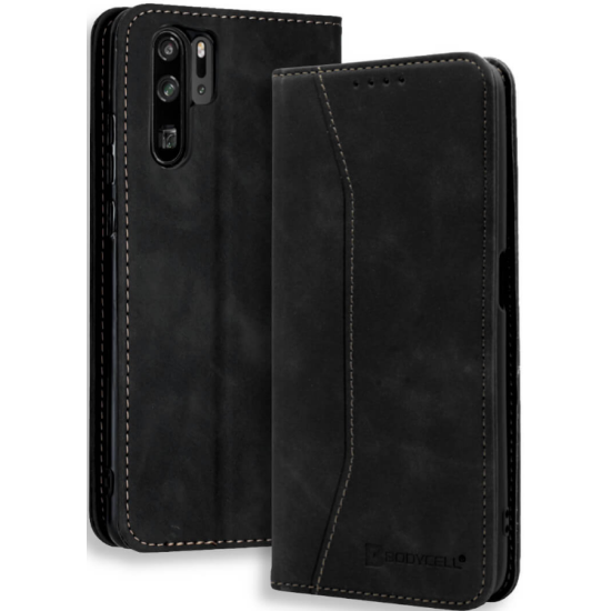 Bodycell Θήκη - Πορτοφόλι Huawei P30 Pro - Black (5206015060328)