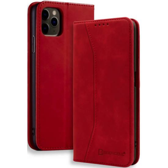 Bodycell Θήκη - Πορτοφόλι Apple iPhone 12 Pro Max - Red (5206015055409)
