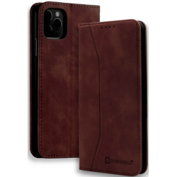 Bodycell Θήκη - Πορτοφόλι Apple iPhone 12 / 12 Pro - Dark Brown (5206015055386)