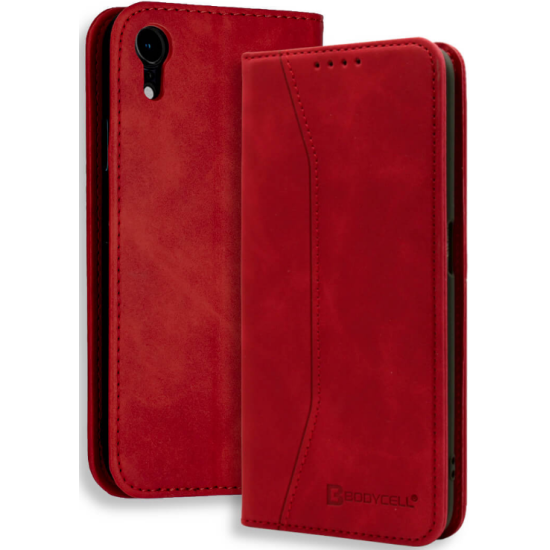 Bodycell Θήκη - Πορτοφόλι Apple iPhone XR - Red (5206015057564)