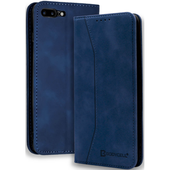 Bodycell Θήκη - Πορτοφόλι Apple iPhone 8 Plus / 7 Plus - Blue (5206015057496)