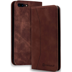 Bodycell Θήκη - Πορτοφόλι Apple iPhone 8 Plus / 7 Plus - Dark Brown (5206015057489)