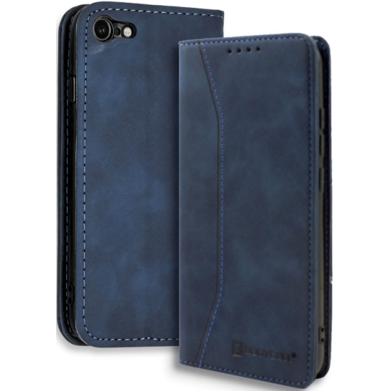 Bodycell Θήκη - Πορτοφόλι Apple iPhone SE 2022 / 2020 / 8 / 7 - Blue (5206015057441)