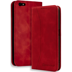 Bodycell Θήκη - Πορτοφόλι Apple iPhone 6S Plus / 6 Plus - Red (5206015057366)