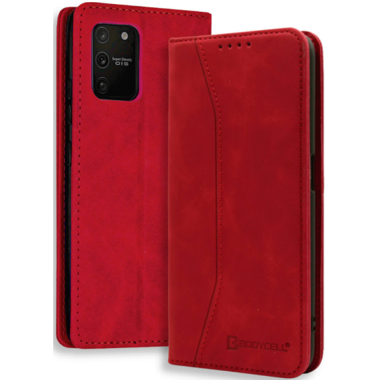 Bodycell Θήκη - Πορτοφόλι Samsung Galaxy S10 Lite - Red (5206015058660)