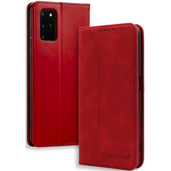 Bodycell Θήκη - Πορτοφόλι Samsung Galaxy S20 Plus - Red (5206015058417)