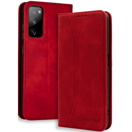 Bodycell Θήκη - Πορτοφόλι Samsung Galaxy S20 FE - Red (5206015058516)