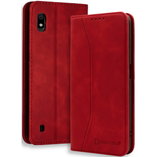 Bodycell Θήκη - Πορτοφόλι Samsung Galaxy A10 - Red (5206015057816)