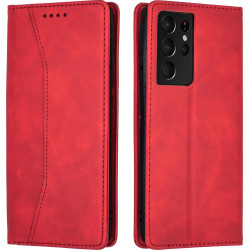 Bodycell Θήκη - Πορτοφόλι Samsung Galaxy S21 Ultra 5G - Red (5206015058868)