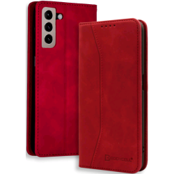 Bodycell Θήκη - Πορτοφόλι Samsung Galaxy S21 Plus 5G - Red (5206015058813)