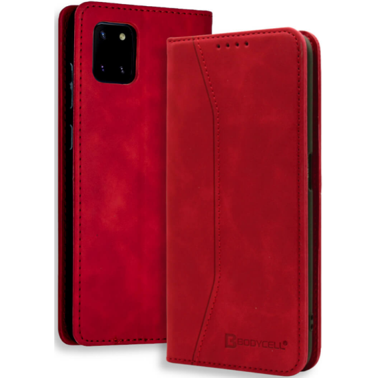 Bodycell Θήκη - Πορτοφόλι Samsung Galaxy Note 10 Lite - Red (5206015058615)