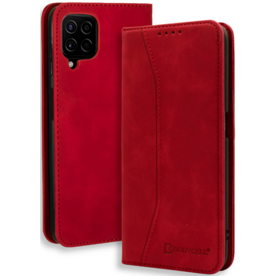 Bodycell Θήκη - Πορτοφόλι Samsung Galaxy A42 5G - Red (5206015058912)
