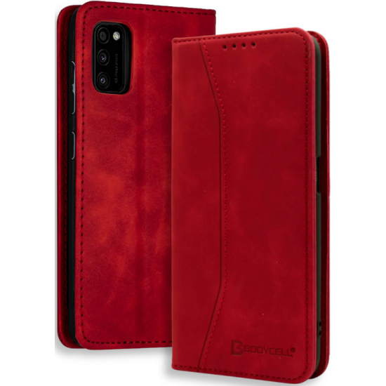 Bodycell Θήκη - Πορτοφόλι Samsung Galaxy A41 - Red (5206015058110)