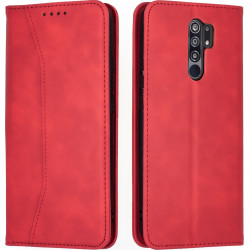 Bodycell Θήκη - Πορτοφόλι Xiaomi Redmi 9 - Red (5206015059261)