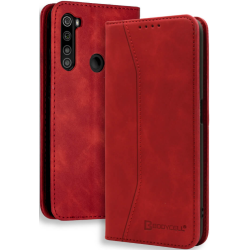 Bodycell Θήκη - Πορτοφόλι Xiaomi Redmi Note 8 / Note 8 2021 - Red (5206015059513)