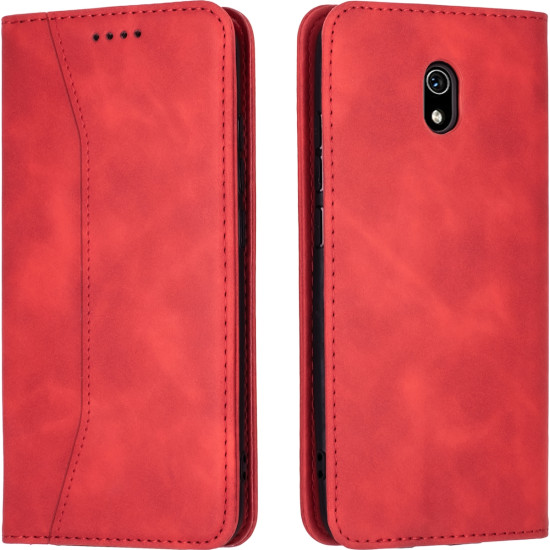 Bodycell Θήκη - Πορτοφόλι Xiaomi Redmi 8A - Red (5206015059216)