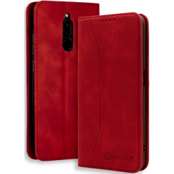Bodycell Θήκη - Πορτοφόλι Xiaomi Redmi 8 - Red (5206015059162)