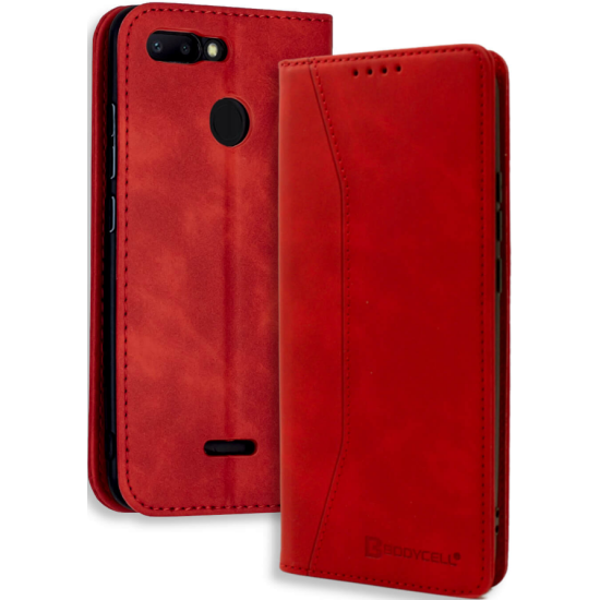 Bodycell Θήκη - Πορτοφόλι Xiaomi Redmi 6 - Red (5206015058967)
