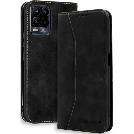 Bodycell Θήκη - Πορτοφόλι Realme 8 / 8 Pro - Black (5206015064135)
