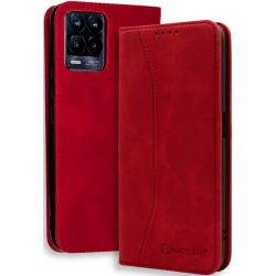 Bodycell Θήκη - Πορτοφόλι Realme 8 / 8 Pro - Red (5206015064159)