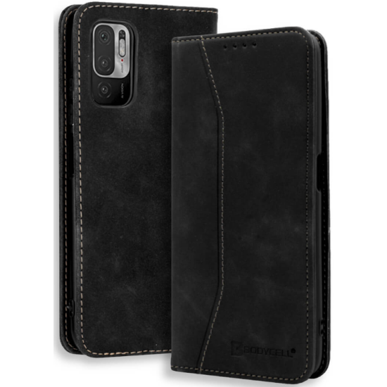 Bodycell Θήκη - Πορτοφόλι Xiaomi Redmi Note 10 5G - Black (5206015064166)