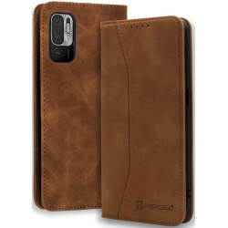 Bodycell Θήκη - Πορτοφόλι Xiaomi Redmi Note 10 5G - Brown (5206015064173)