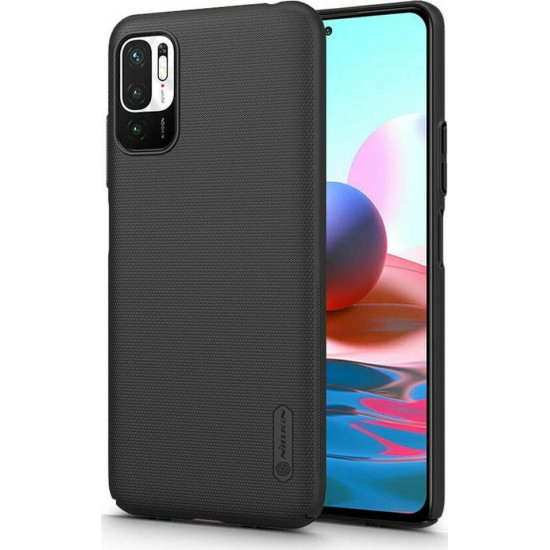 Nillkin Θήκη Super Frosted Shield Xiaomi Poco M3 Pro 5G / Redmi Note 10 5G & Kickstand - Βlack (6902048220706)