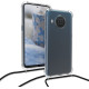 KWmobile Διάφανη Θήκη Σιλικόνης με Λουράκι Λαιμού Nokia X20 / X10 - Transparent (55597.03)