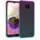 KWmobile Θήκη Σιλικόνης Nokia C20 / C10 - Bicolor / Dark Pink / Blue / Transparent (54862.01)