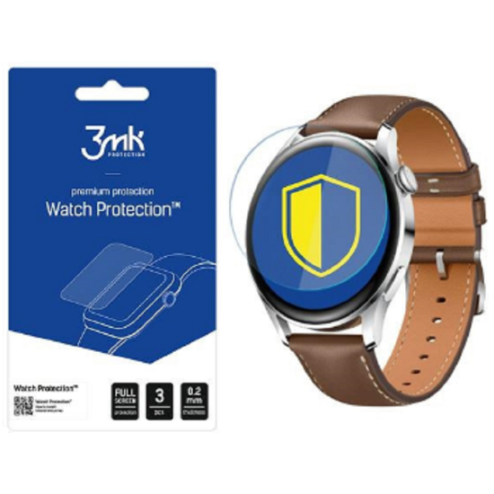 3MK ARC+ Screen Protector - Μεμβράνη Προστασίας Οθόνης Huawei Watch 3 - 3 Τεμάχια (5903108406826)