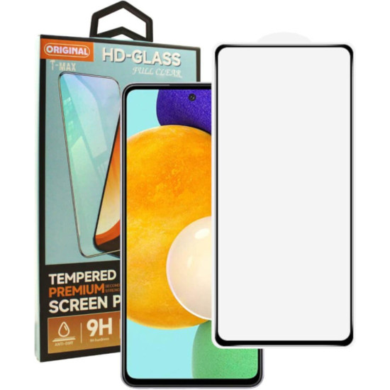 T-Max Premium 3D Tempered Glass Full Glue Fluid Despensing - Αντιχαρακτικό Γυαλί Οθόνης Samsung Galaxy A52 - Black (5206015066245)