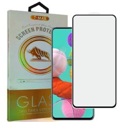 T-Max Premium 3D Tempered Glass Full Glue Fluid Despensing - Αντιχαρακτικό Γυαλί Οθόνης Samsung Galaxy A51 - Black (5206015066122)