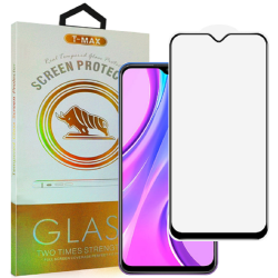 T-Max Premium 3D Tempered Glass Full Glue Fluid Despensing - Αντιχαρακτικό Γυαλί Οθόνης Xiaomi Redmi 9 - Black (5206015065866)