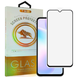 T-Max Premium 3D Tempered Glass Full Glue Fluid Despensing - Αντιχαρακτικό Γυαλί Οθόνης Xiaomi Redmi 9A - Black (5206015065873)