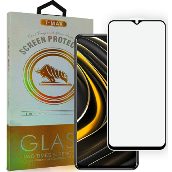 T-Max Premium 3D Tempered Glass Full Glue Fluid Despensing - Αντιχαρακτικό Γυαλί Οθόνης Xiaomi Poco M3 - Black (5206015065897)