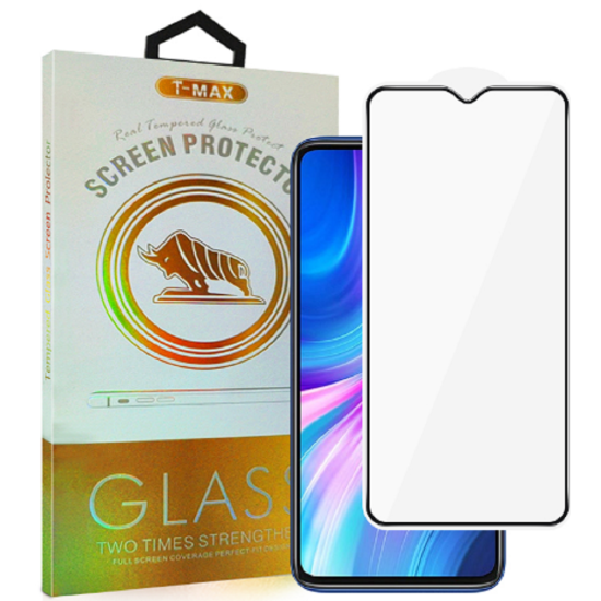 T-Max Premium 3D Tempered Glass Full Glue Fluid Despensing - Αντιχαρακτικό Γυαλί Οθόνης Xiaomi Redmi Note 8 Pro - Black (5206015065781)