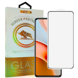 T-Max Premium 3D Tempered Glass Full Glue Fluid Despensing - Αντιχαρακτικό Γυαλί Οθόνης Xiaomi Redmi Note 9 Pro - Black (5206015065811)