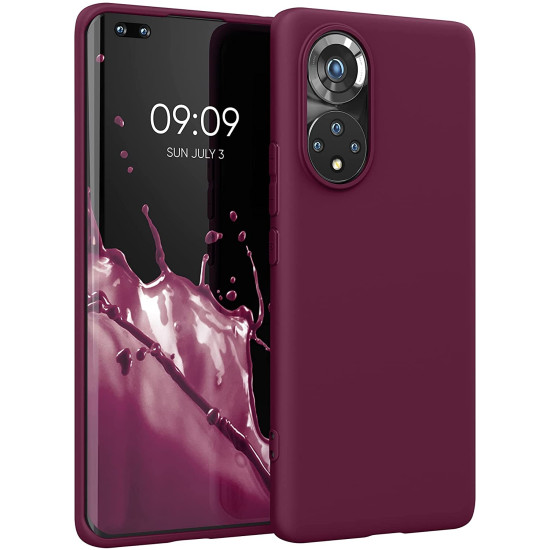 KWmobile Θήκη Σιλικόνης Honor 50 Pro - Bordeaux Violet (55410.187)